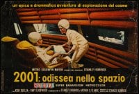 6y385 2001: A SPACE ODYSSEY Italian photobusta '68 Stanley Kubrick Cinerama sci-fi classic!