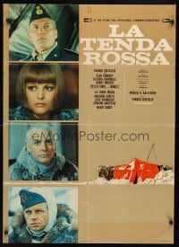 6y377 RED TENT set of 2 Italian lrg pbustas '71 Sean Connery, Claudia Cardinale, Hardy Kruger!