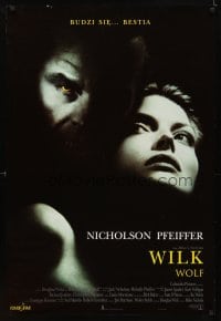 6y355 WOLF Polish 27x38 '94 Jack Nicholson, Michelle Pfeiffer, directed by Mike Nichols!
