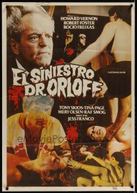 6y114 EL SINIESTRO DR. ORLOFF Spanish '83 Howard Vernon in title role, Antonio Mayans!