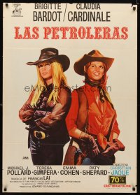 6y118 LEGEND OF FRENCHIE KING Spanish '72 Jano art of Claudia Cardinale & Brigitte Bardot!