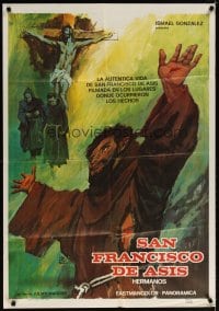 6y122 SAN FRANCISCO DE ASIS Spanish '74 really cool Montalban religious artwork!