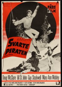 6y082 KING'S PIRATE Swedish '67 7 Seas are Doug McClure's playground, Jill St. John is the reward!