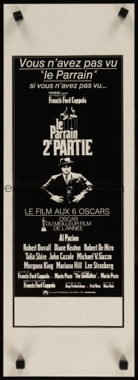 6y022 GODFATHER PART II French Swiss '74 Al Pacino in Francis Ford Coppola classic crime sequel!
