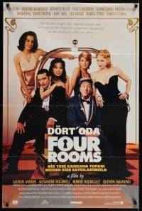 6y098 FOUR ROOMS Turkish '95 Quentin Tarantino, Tim Roth, Antonio Banderas, Madonna, Marisa Tomei!