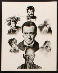 6z288 7 FACES OF DR. LAO 22 8x10 stills '64 great images of Tony Randall in 7 different roles!