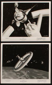 6z716 MAN & THE MOON 6 TV 8x10 stills '55 Disney, cool images of outer space!
