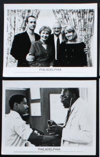 6z450 PHILADELPHIA 10 8x10 stills '93 Tom Hanks, Denzel Washington, Robards & Steenburgen!