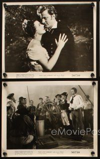 6z858 TWO LOST WORLDS 4 8x10 stills '50 James Arness & Kasey Rogers romantic & on ship!