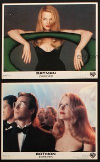 6z254 BATMAN FOREVER 3 color 8x10 stills '95 Val Kilmer, sexy Nicole Kidman, Chris O'Donnell
