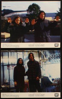 6z224 CHAIN REACTION 5 color 8x10 stills '96 action images of Keanu Reeves, Morgan Freeman!