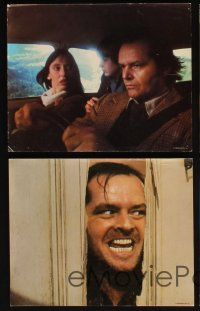 6z138 SHINING 8 Spanish/U.S. color 8x10 stills '80 Stanley Kubrick, Jack Nicholson, Shelley Duvall!