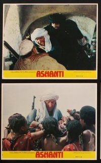 6z030 ASHANTI 8 8x10 mini LCs '79 Michael Caine, Peter Ustinov, Beverly Johnson, slave trading!