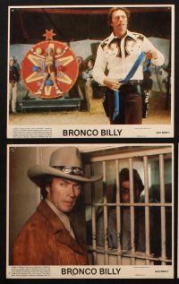 6z045 BRONCO BILLY 8 8x10 mini LCs '80 Clint Eastwood directs & stars, Sondra Locke