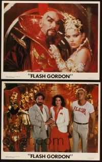 6z239 FLASH GORDON 4 8x10 mini LCs '80 Sam Jones, Melody Anderson, Max Von Sydow as Emperor Ming!