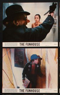 6z086 FUNHOUSE 8 8x10 mini LCs '81 Tobe Hooper carnival horror, something is alive in there!