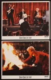 6z226 GREAT BALLS OF FIRE 5 8x10 mini LCs '89 Dennis Quaid as rock 'n' roll star Jerry Lee Lewis!