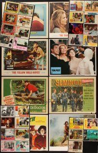 7a080 LOT OF 84 LOBBY CARDS '45 - '85 incomplete sets from a variety of movies!