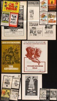 7a112 LOT OF 19 UNFOLDED AND FOLDED PRESSBOOKS '41 - '84 advertising from a variety of movies!