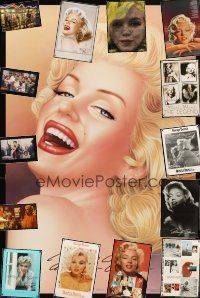 7a271 LOT OF 15 UNFOLDED COMMERCIAL POSTERS OF MARILYN MONROE '70s-90s wonderful sexy images!