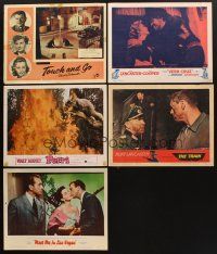 7a097 LOT OF 13 ENGLISH AND U.S. LOBBY CARDS '55 - '64 Meet Me in Las Vegas, Touch & Go + more!