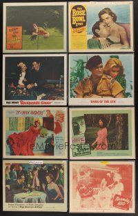 7a078 LOT OF 95 LOBBY CARDS '41 - '76 great images from a variety of different movies!