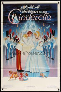 7b110 CINDERELLA 1sh R87 Walt Disney classic romantic musical fantasy cartoon!