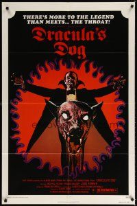 7b168 DRACULA'S DOG 1sh '78 Albert Band, wild artwork of the Count and his vampire canine!
