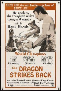 7b170 DRAGON STRIKES BACK 1sh '76 Mario Caiano's Il mio nome e Shanghai Joe, martial arts!