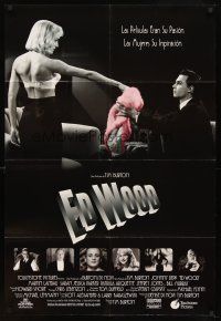 7b181 ED WOOD Spanish/U.S. 1sh '94 Tim Burton, Johnny Depp in the title role, Sarah Jessica Parker!
