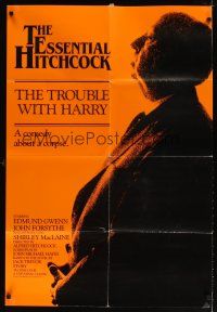 7b914 TROUBLE WITH HARRY English 1sh R83 Alfred Hitchcock, John Forsythe & Shirley MacLaine!