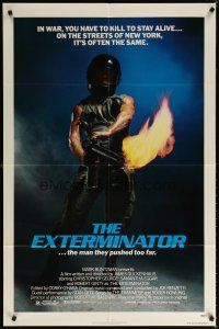 7b200 EXTERMINATOR 1sh '80 Robert Ginty is the man they pushed too far!