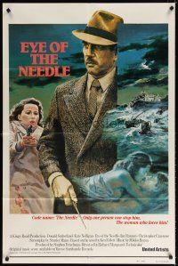 7b202 EYE OF THE NEEDLE int'l 1sh '81 Donald Sutherland, Kate Nelligan, R. Graves art!