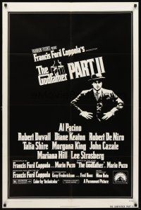 7b267 GODFATHER PART II 1sh '74 Al Pacino in Francis Ford Coppola classic crime sequel!