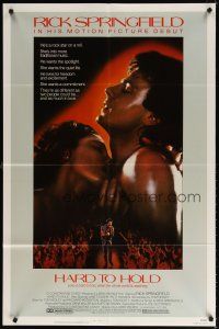 7b292 HARD TO HOLD 1sh '84 close-up of Rick Springfield, rock & roll concert!
