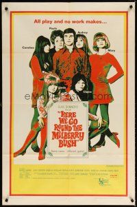 7b313 HERE WE GO ROUND THE MULBERRY BUSH int'l 1sh '68 Judy Geeson, Barry Evans, Angela Scoular!