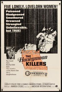 7b329 HONEYMOON KILLERS int'l 1sh '70 Shirley Stoler & Tony Lo Bianco, unbelievable but true!