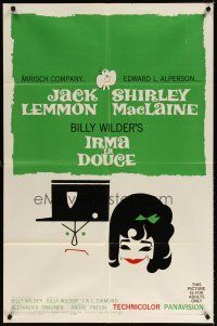 7b388 IRMA LA DOUCE style B 1sh '63 Billy Wilder, great art of Shirley MacLaine & Jack Lemmon!