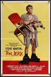 7b409 JERK int'l 1sh '80 wacky Steve Martin is the son of a poor black sharecropper!