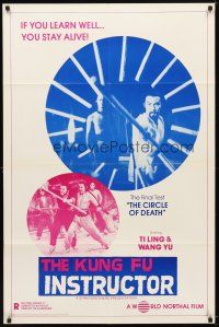 7b444 KUNG FU INSTRUCTOR 1sh '79 Jiao tou, Ti Ling & Wang Yu in kung fu martial arts action!