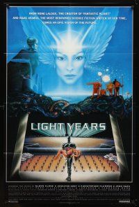 7b477 LIGHT YEARS 1sh '86 Rene Laloux & Harvey Weinstein's Gandahar, written by Isaac Asimov!