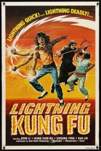 7b478 LIGHTNING KUNG FU 1sh '80 lightning quick & deadly, cool kung-fu art!