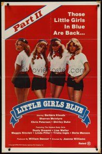 7b485 LITTLE GIRLS BLUE PART II 1sh '83 Barbara Klouds, Sharron Mcintyre, x-rated!