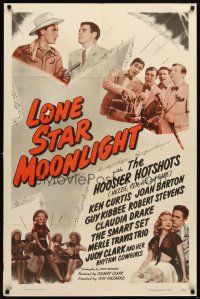 7b490 LONE STAR MOONLIGHT 1sh R53 Hoosier Hotshots, Judy Clark & Her Rhythm Cowgirls!