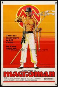 7b516 MACHOMAN 1sh '80 Filipino martial arts, there are many ways to kill a man!