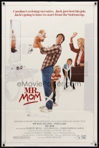 7b590 MR. MOM 1sh '83 wacky image of stay-at-home father Michael Keaton with his kids!