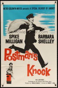 7b680 POSTMAN'S KNOCK 1sh '62 wacky mailman Spike Milligan is mixed up with crime & romance!