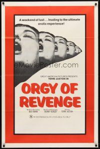7b731 ROOM 11 1sh R70s Bunny Yeager photography, x-rated, Orgy of Revenge!