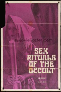 7b769 SEX RITUALS OF THE OCCULT 1sh '70 wacky image from x-rated fake-umentary!