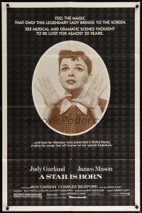7b819 STAR IS BORN 1sh R83 great close up of Judy Garland, classic!